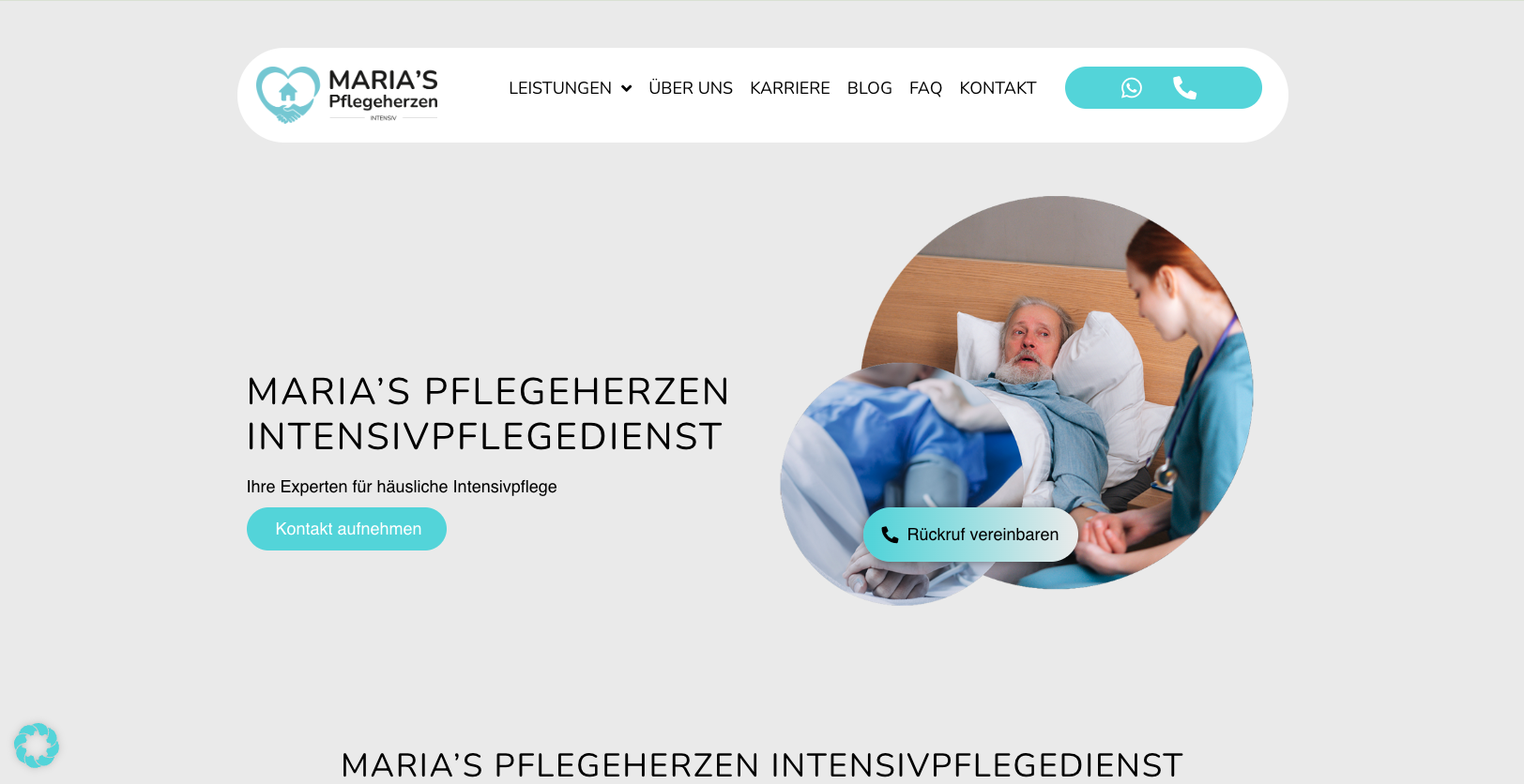 Maria's Flegedienst Intensiv Startseite