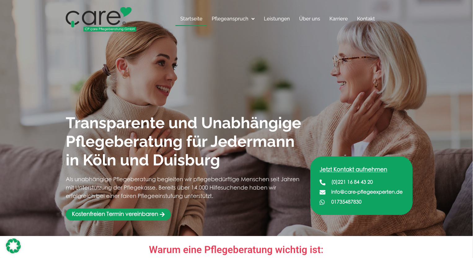 Startseite CP Care